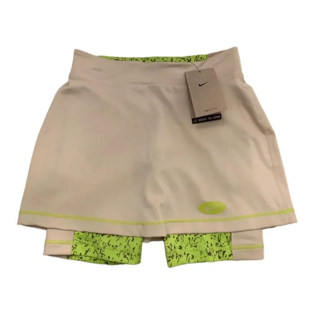 Nike Girl’s 2 in 1 Training Skirt Dri Fit DO7115-126, Size Youth Large, NEW